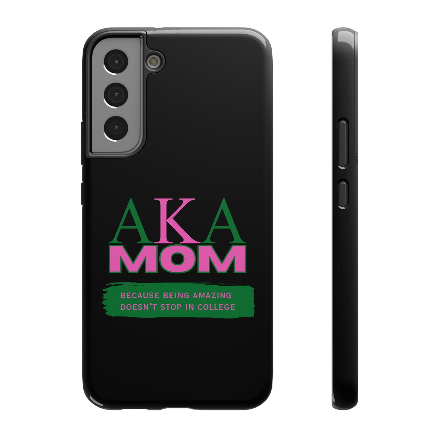 Customizable Impact-Resistant Phone Case for Alpha Kappa Alpha Moms Sorority Member