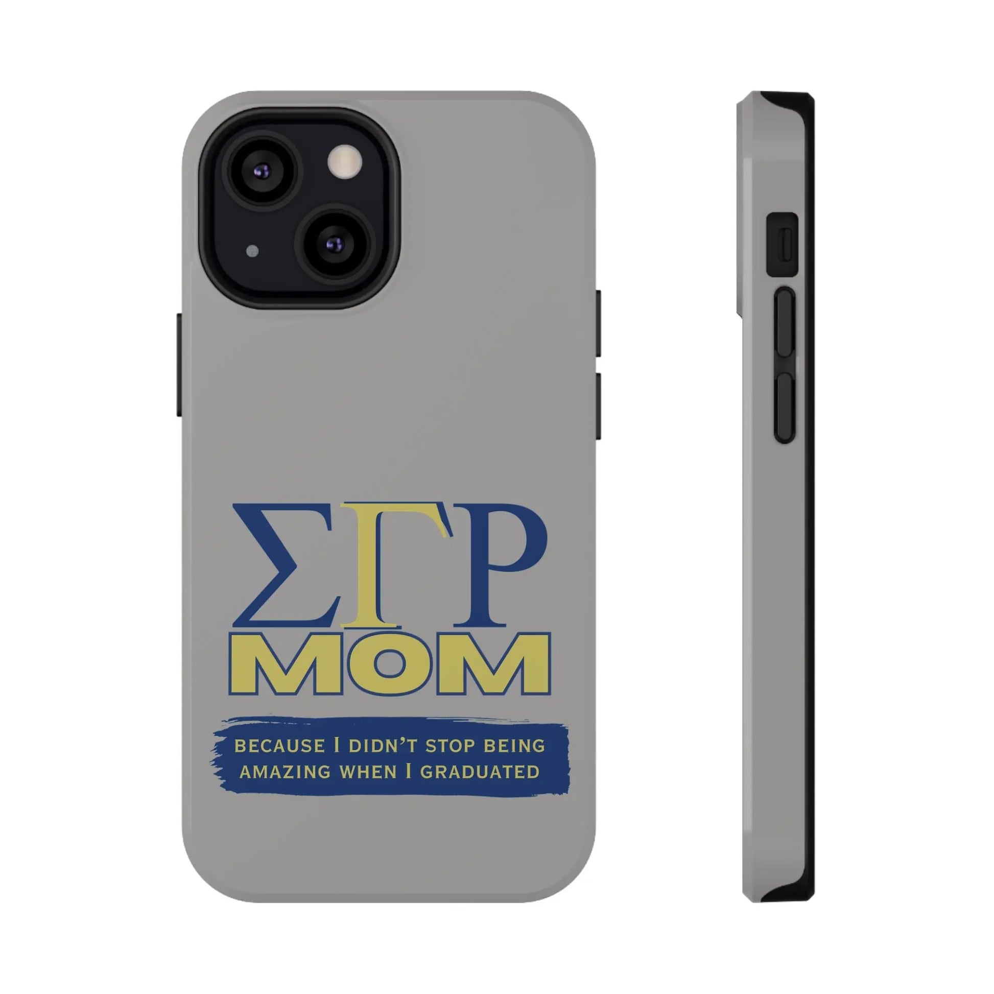 Customizable Impact-Resistant phone case for Sigma Gamma Rho Moms | Samsung and iPhone Impact-Resistant Cases Printify