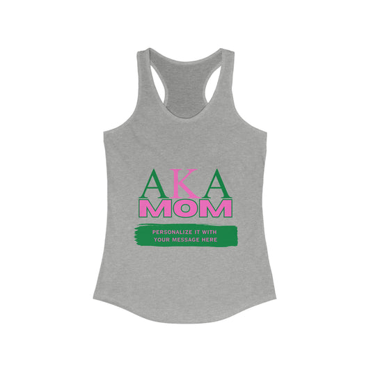 AKA Mom Racerback Tank for Workout Warrior Mothers | Sorority Tank Top | Gifts for Mom