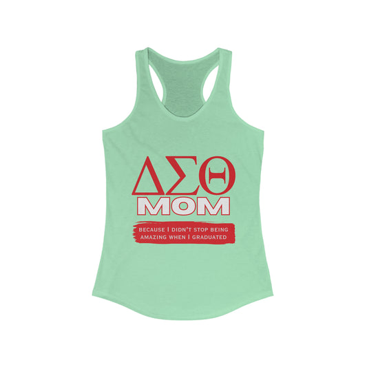 Delta Sigma Theta Mom Women's Racerback Tank for the workout warrior mothers | For Sorority Mothers | Gifts For Moms