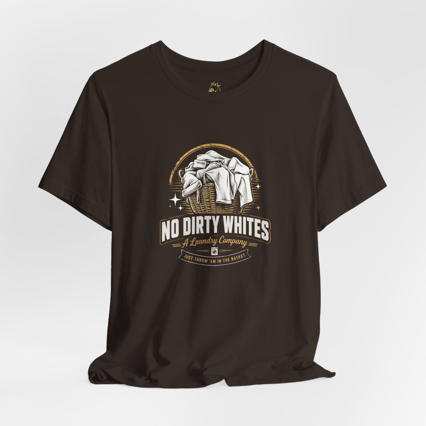"No Dirty Whites" Laundry Co. Graphic Tee, Vintage Design
