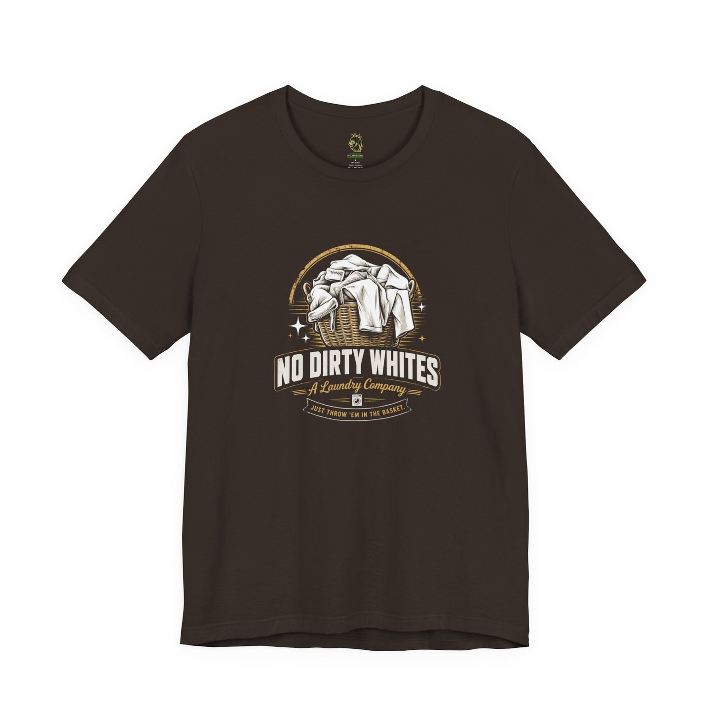 "No Dirty Whites" Laundry Co. Graphic Tee, Vintage Design