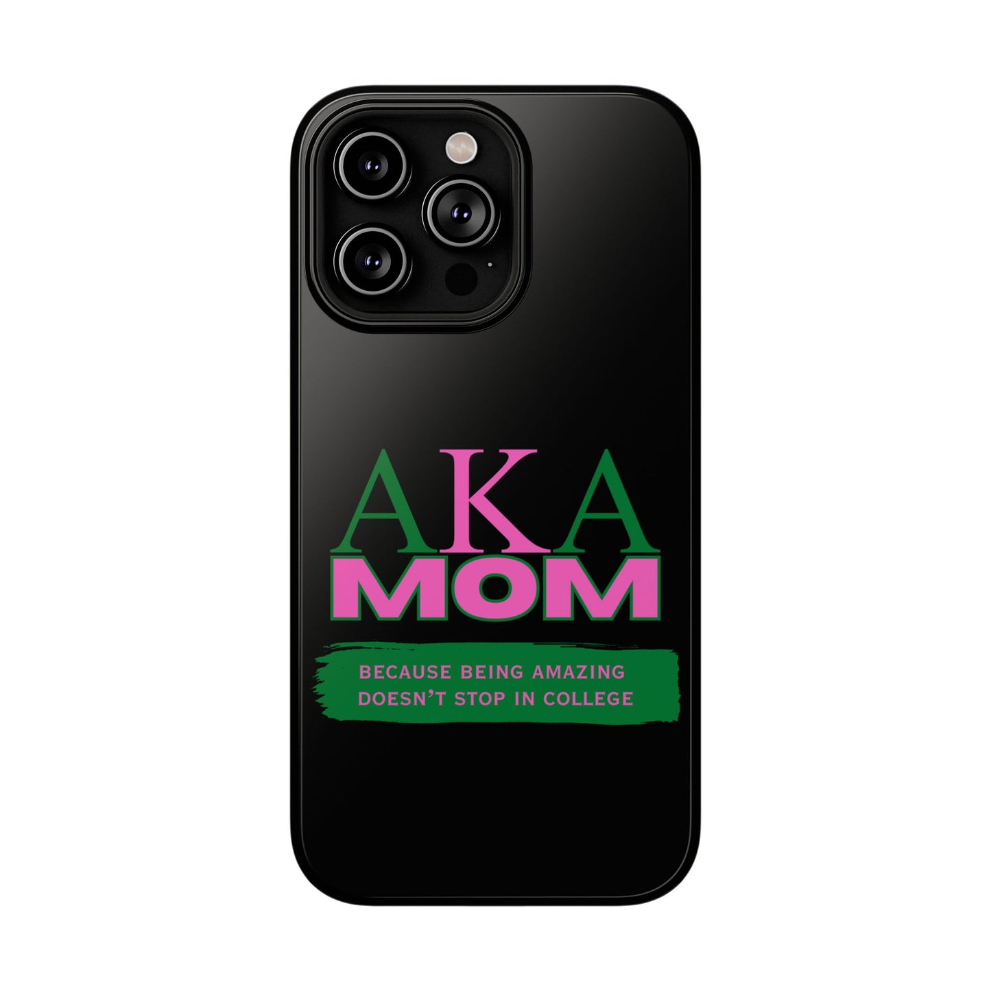 Customizable Impact-Resistant Phone Case for Alpha Kappa Alpha Moms Sorority Member