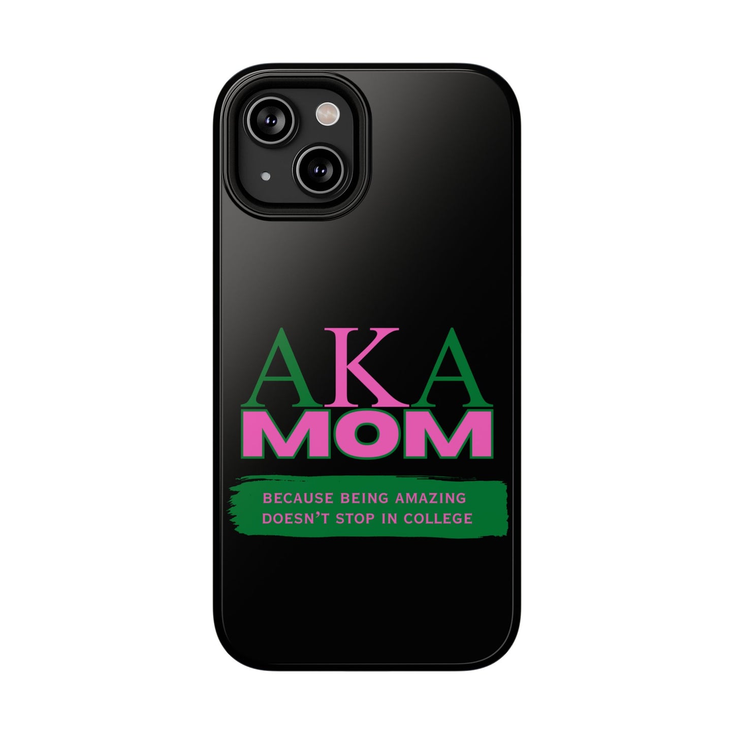 Customizable Impact-Resistant Phone Case for Alpha Kappa Alpha Moms Sorority Member