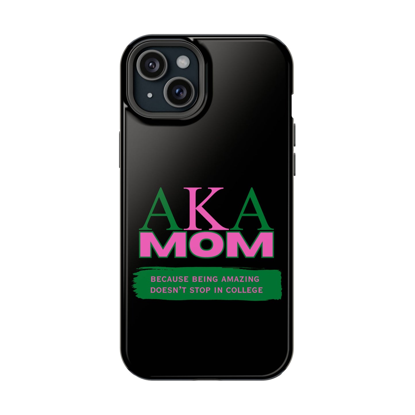 Customizable Impact-Resistant Phone Case for Alpha Kappa Alpha Moms Sorority Member