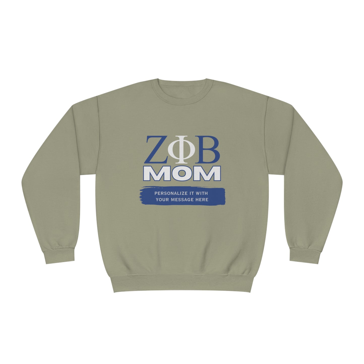 Personalizable Zeta Phi Beta Mom NuBlend® Crewneck Sweatshirt | Z Phi B Sorority | Gifts for Mom