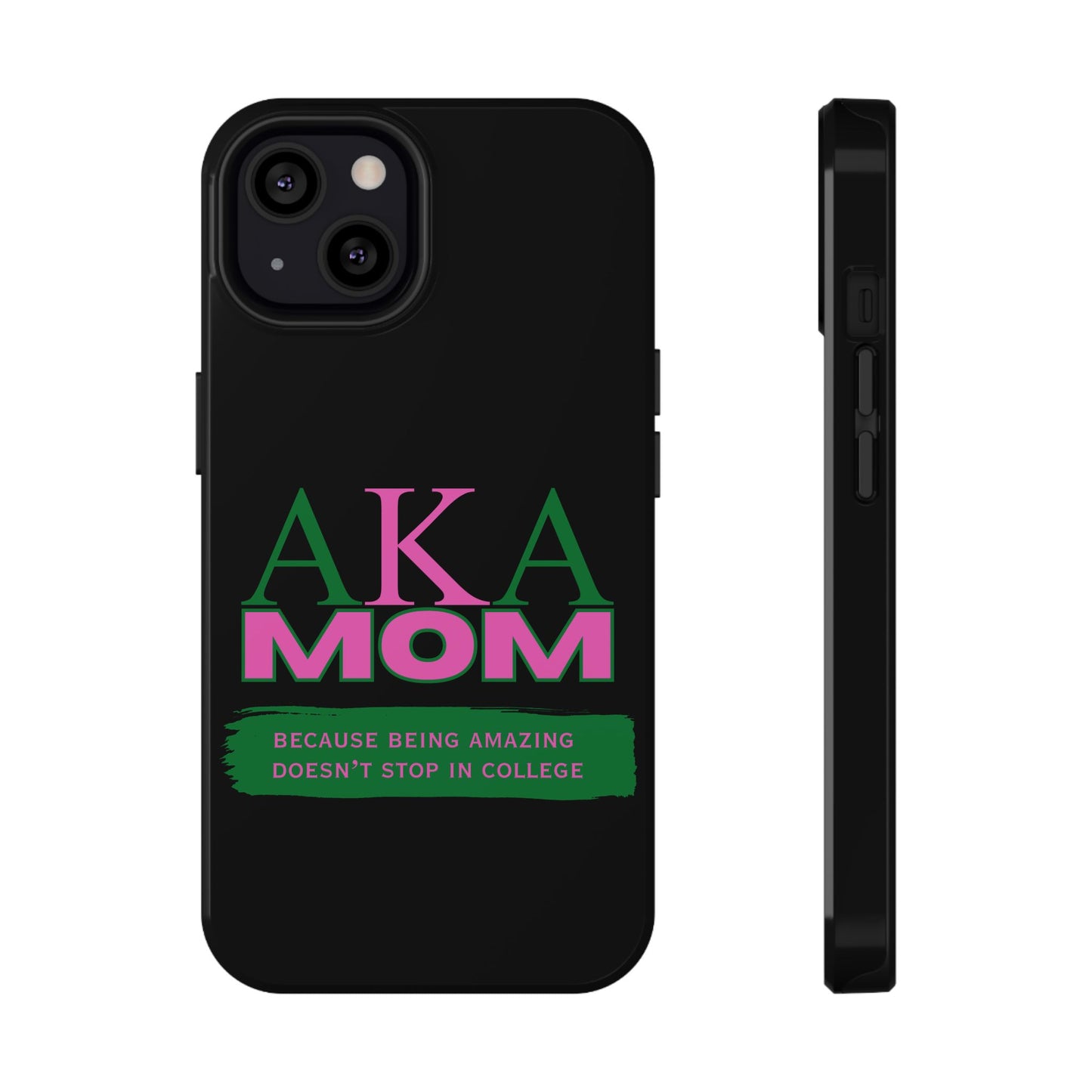 Customizable Impact-Resistant Phone Case for Alpha Kappa Alpha Moms Sorority Member