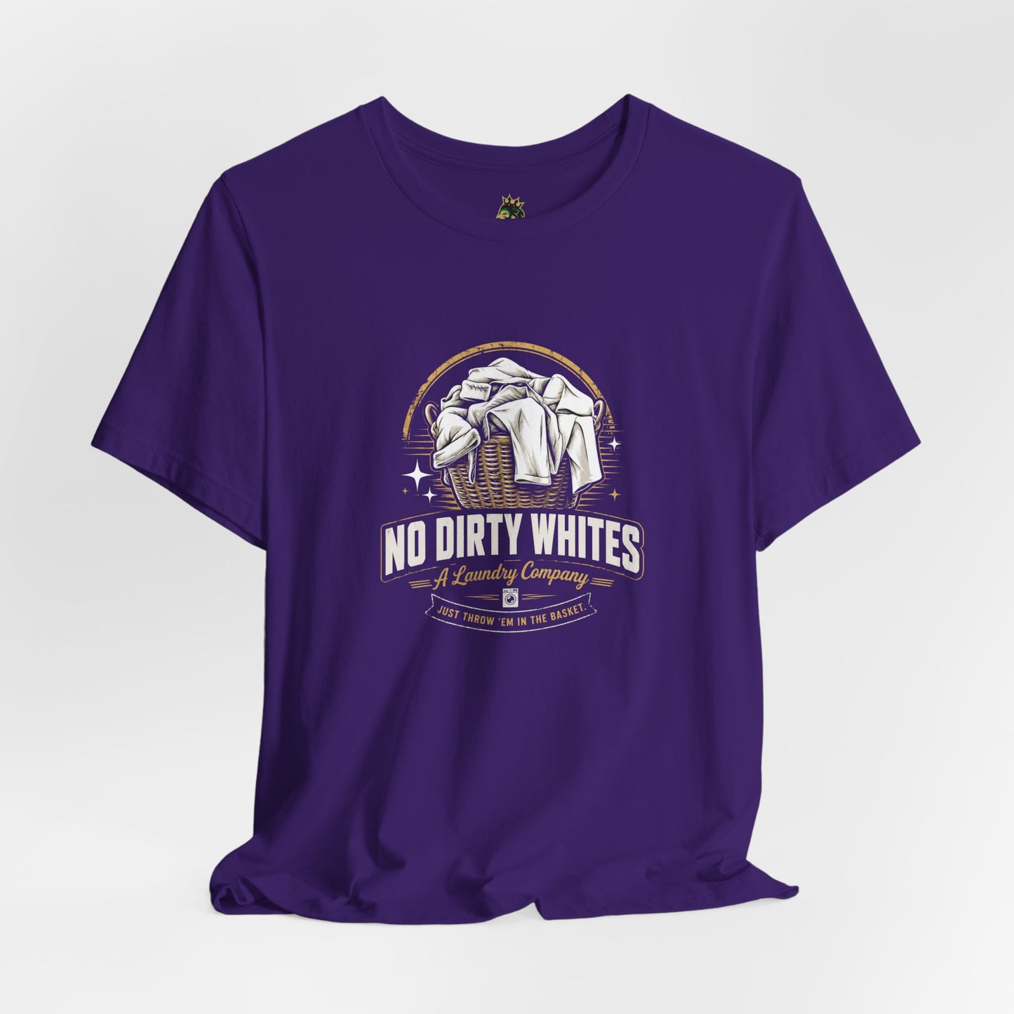"No Dirty Whites" Laundry Co. Graphic Tee, Vintage Design