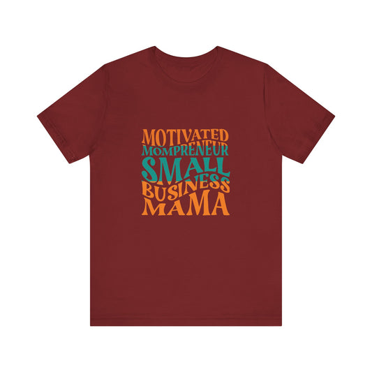 Motivated Mompreneur Jersey Short Sleeve Tee | Bella+Canvas shirt | Gifts for mom