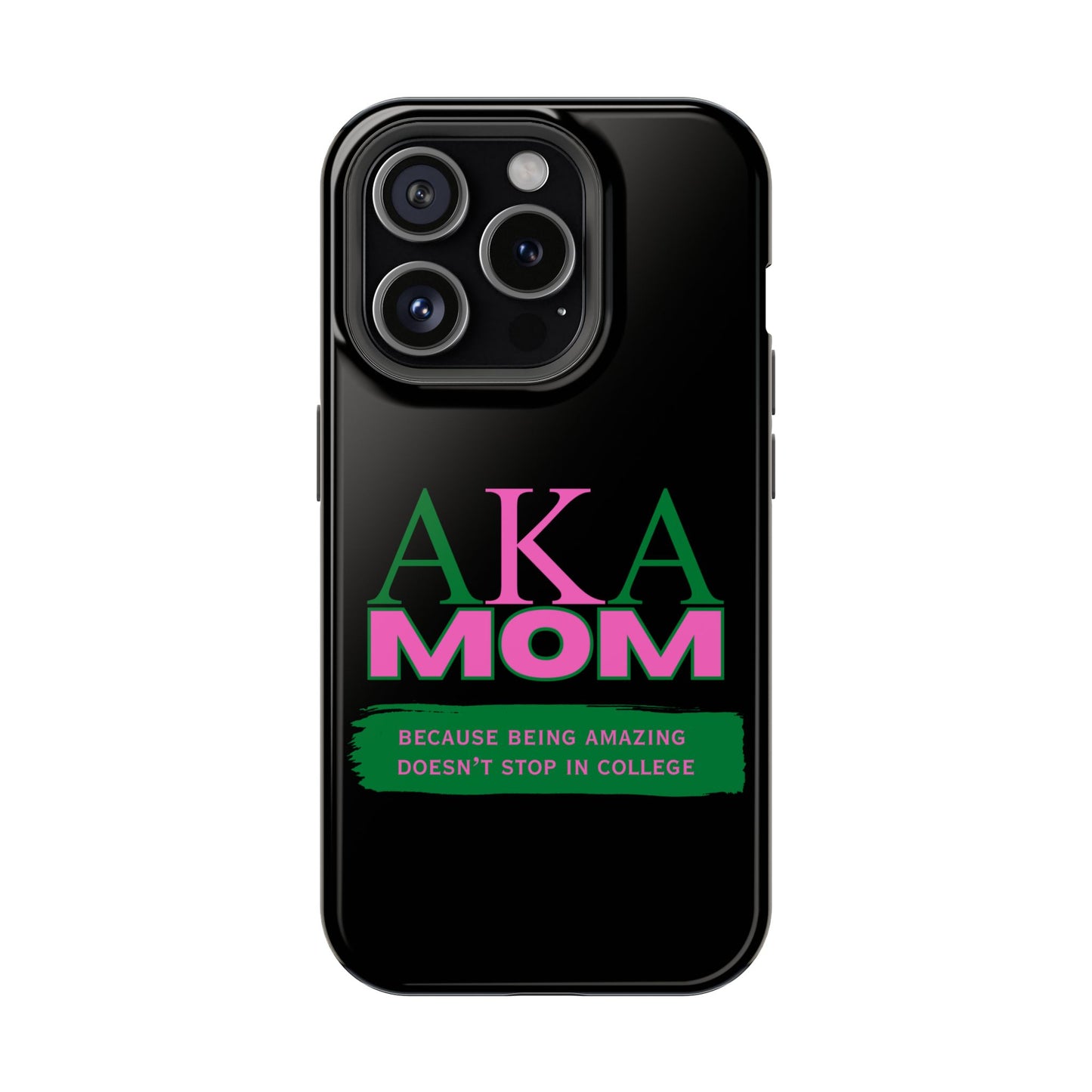 Customizable Impact-Resistant Phone Case for Alpha Kappa Alpha Moms Sorority Member