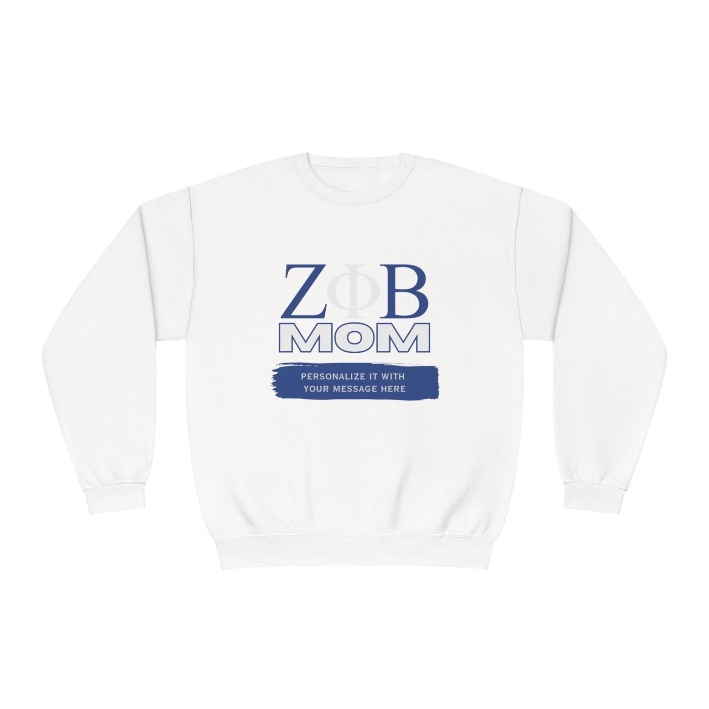 Personalizable Zeta Phi Beta Mom NuBlend® Crewneck Sweatshirt | Z Phi B Sorority | Gifts for Mom