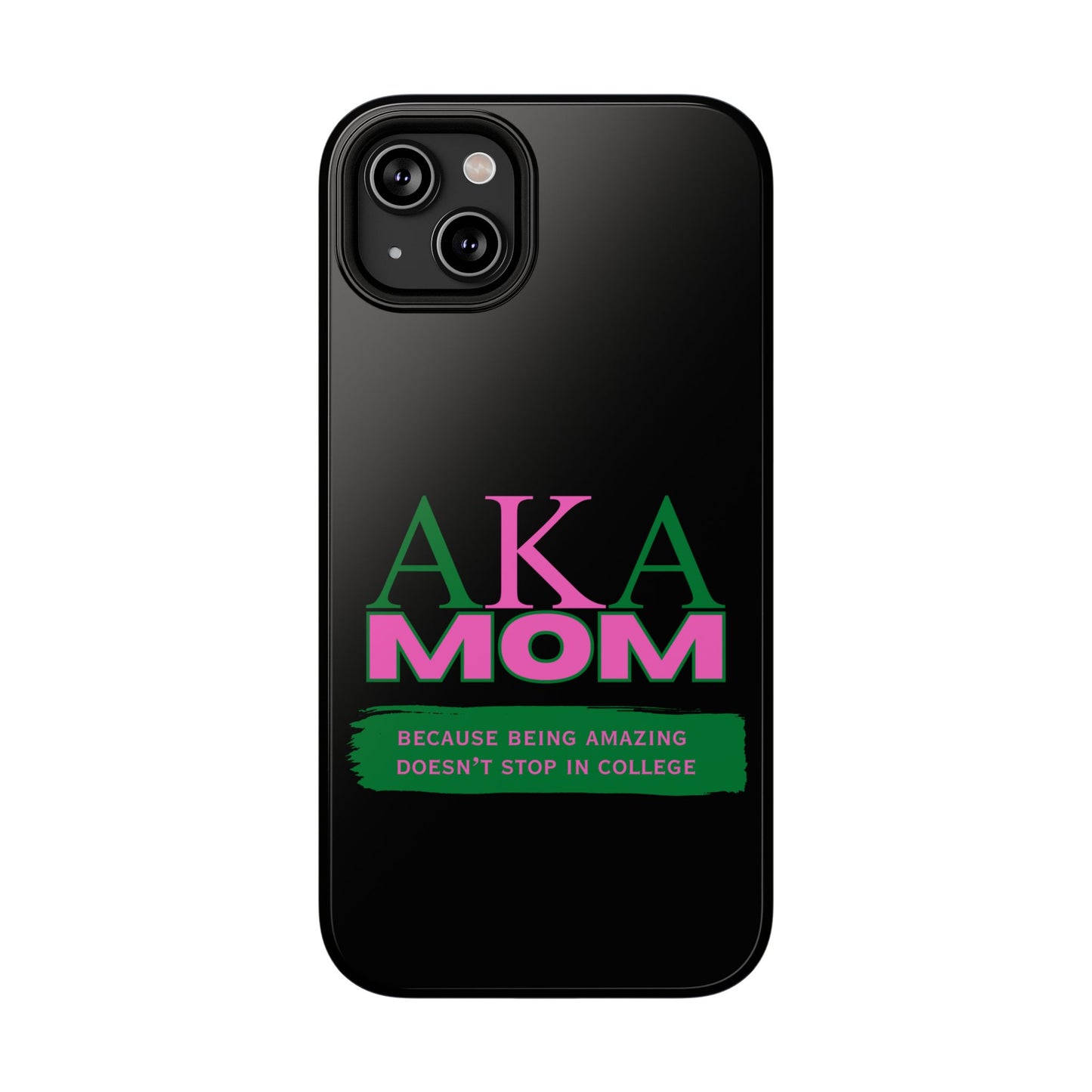 Customizable Impact-Resistant Phone Case for Alpha Kappa Alpha Moms Sorority Member