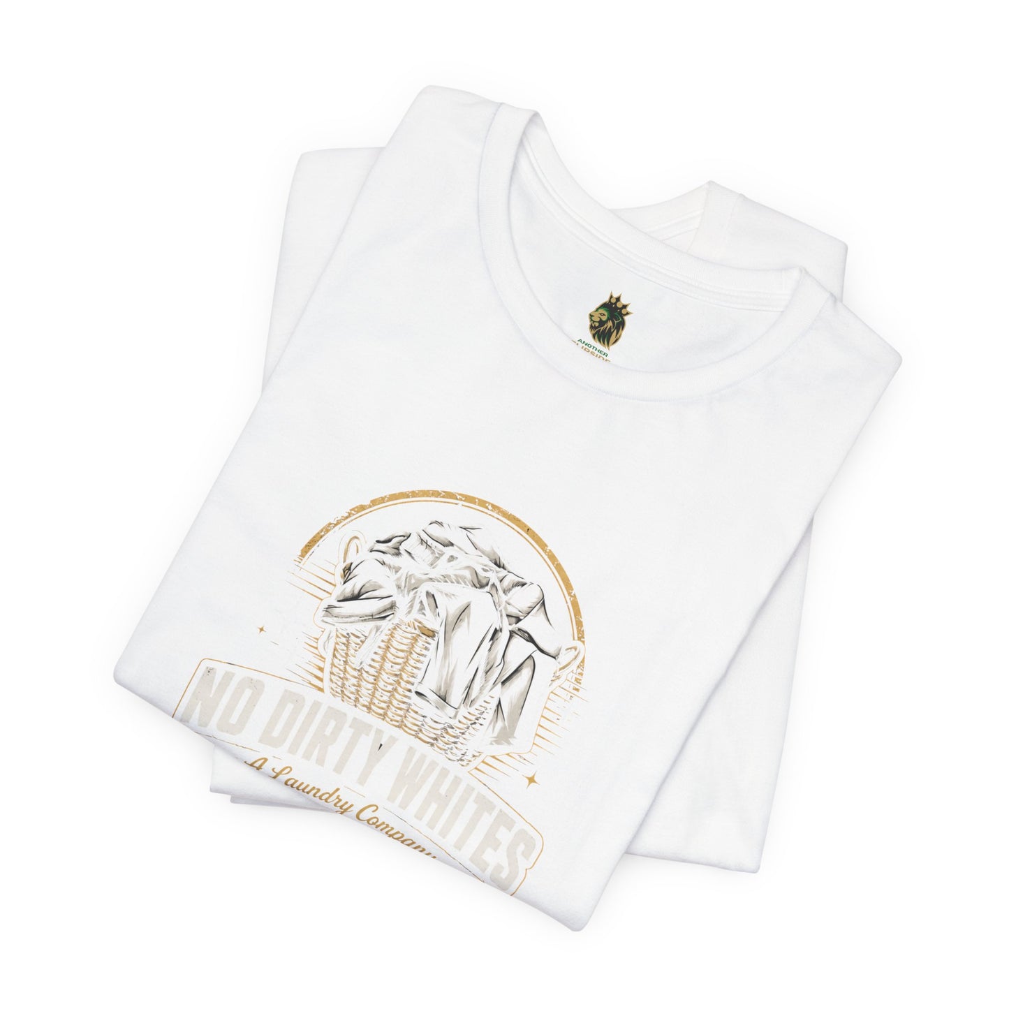 "No Dirty Whites" Laundry Co. Graphic Tee, Vintage Design