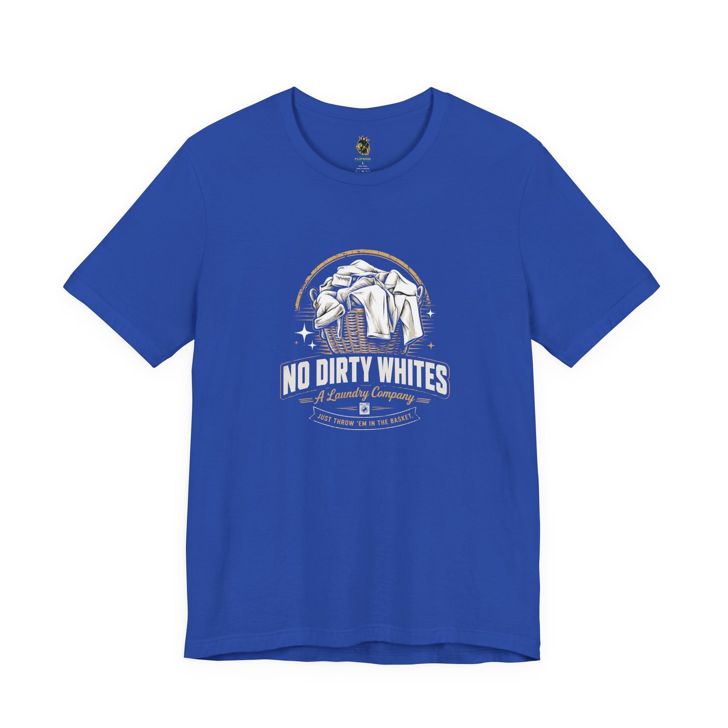 "No Dirty Whites" Laundry Co. Graphic Tee, Vintage Design