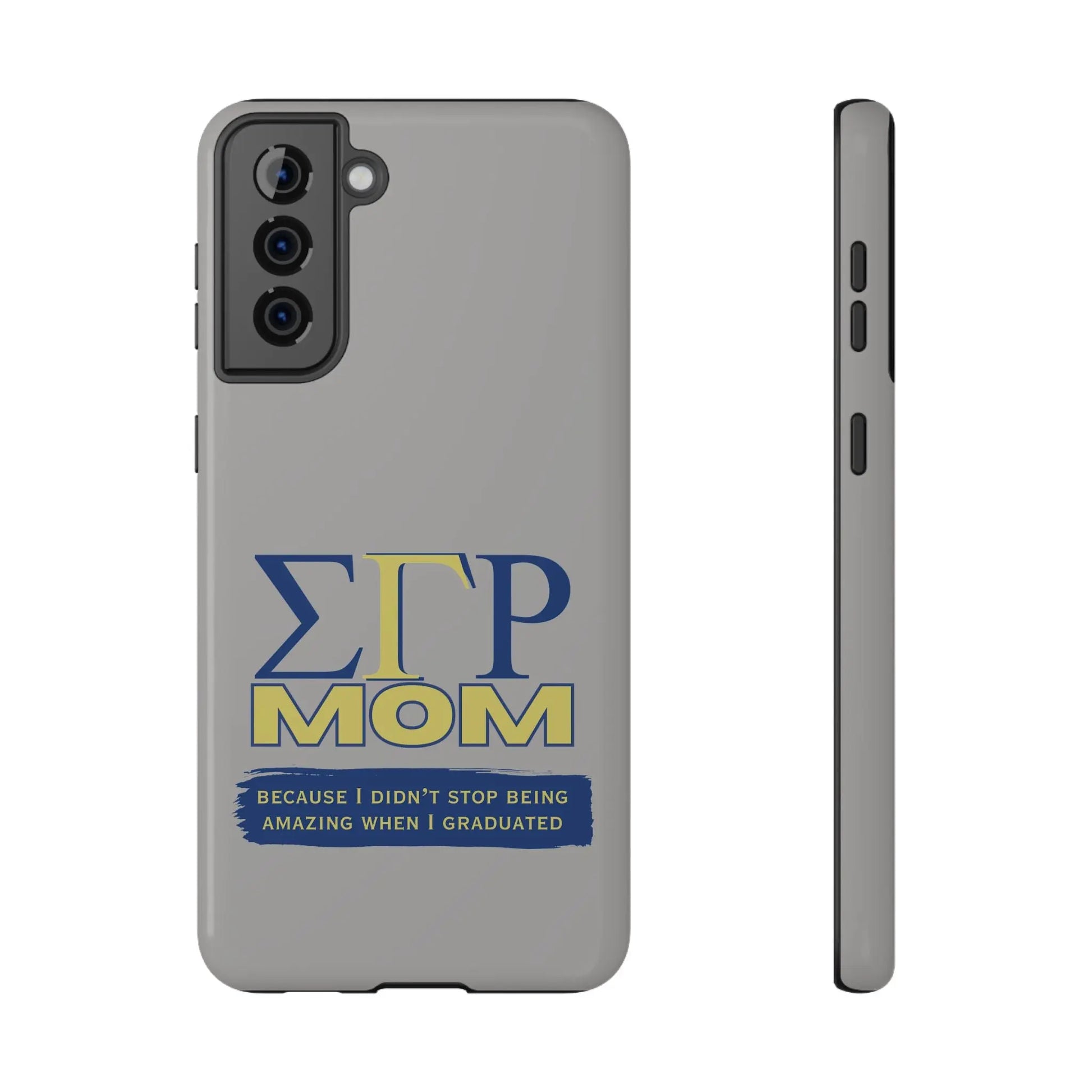 Customizable Impact-Resistant phone case for Sigma Gamma Rho Moms | Samsung and iPhone Impact-Resistant Cases Printify