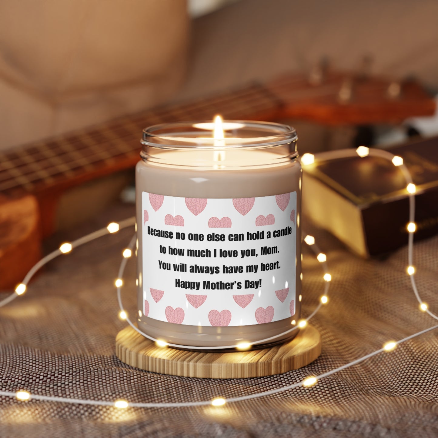 Scented Soy Candle with Touching Message for Mom | 9oz candle | Four scents available | Gifts For Mom | Mother's Day Gift