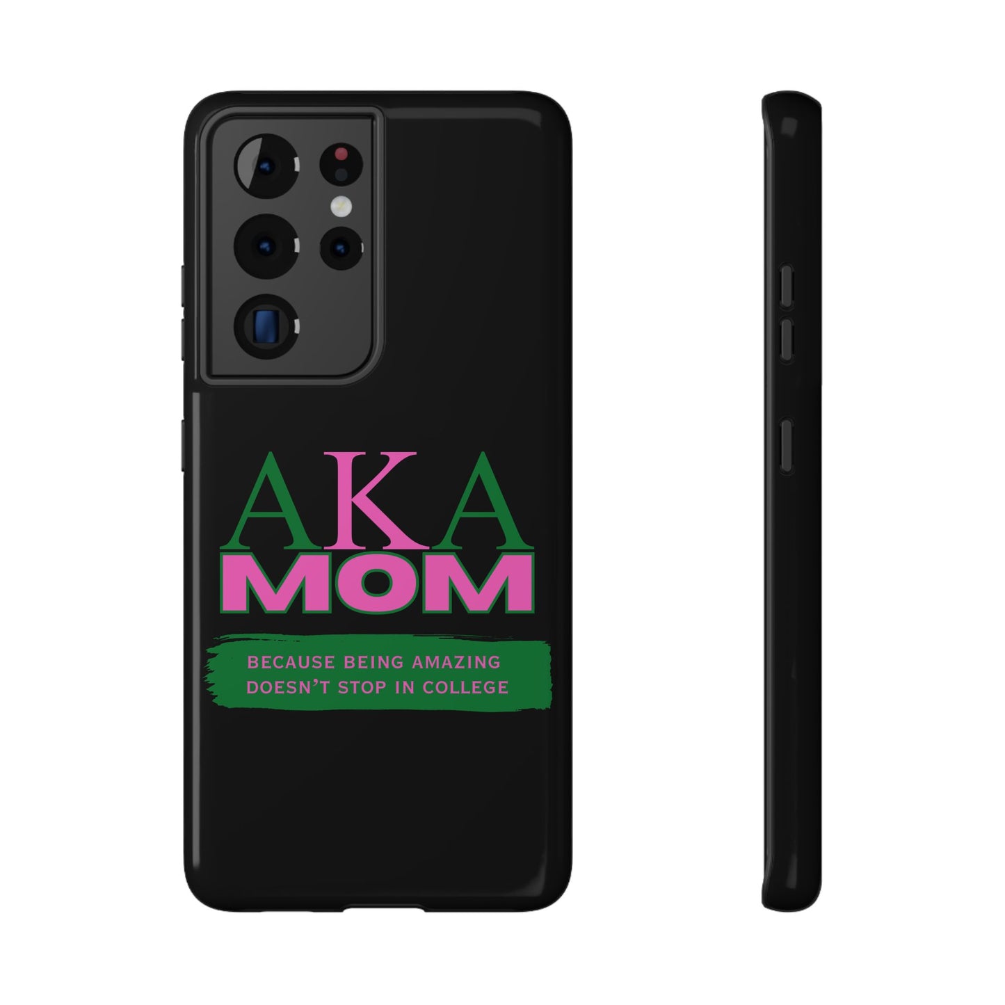 Customizable Impact-Resistant Phone Case for Alpha Kappa Alpha Moms Sorority Member