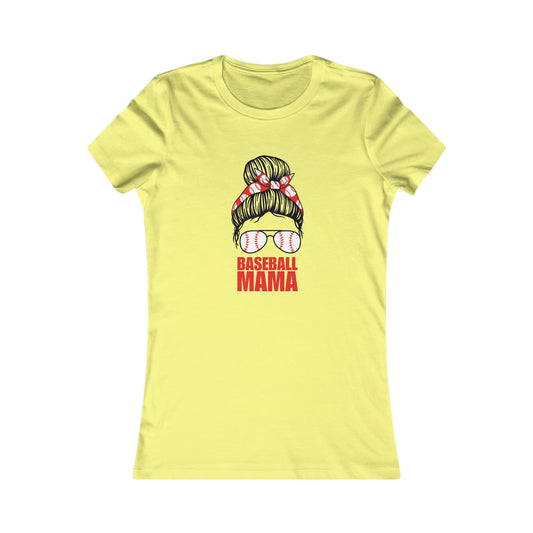 Baseball Mama Bella+Canvas Women's Favorite Tee | Gifts For Moms | For Birthdays, Mother's Day