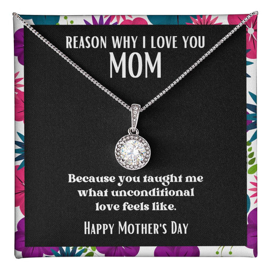 Spotlight Pendant Reasons I Love My Mother #16 | Positive messages with Made to Order Jewelry | Unconditional Love