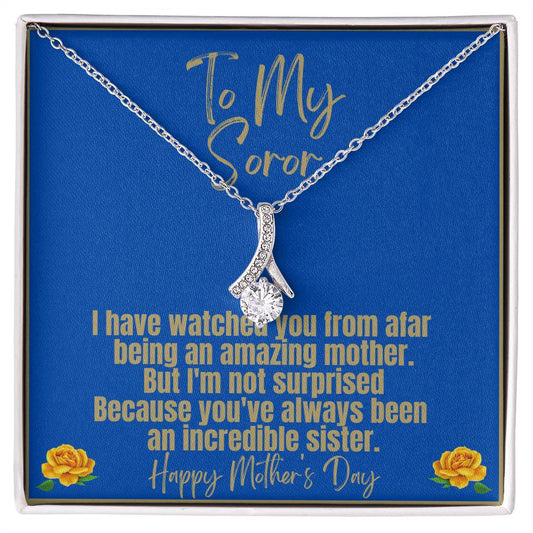 Ribbon necklace for Sigmas Moms | Exquisite Jewelry, Positive Messages | Mother's Day gifts