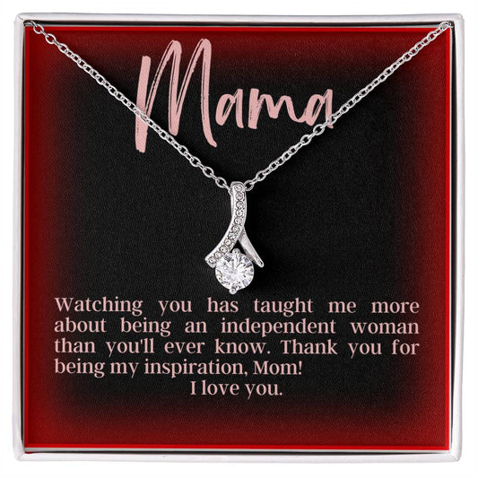Alluring Beauty Necklace for Inspirational Mom | From Daughter to mother | Mother's Day, Birthdays