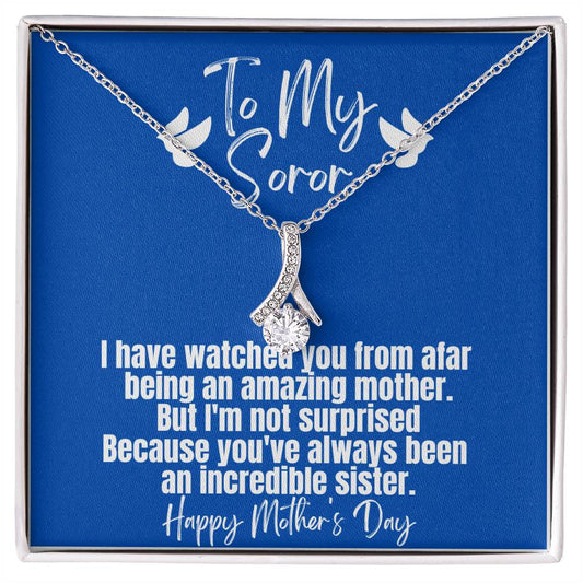 Ribbon necklace for Zeta Moms | Exquisite Jewelry, Positive Messages | Mother's Day gifts