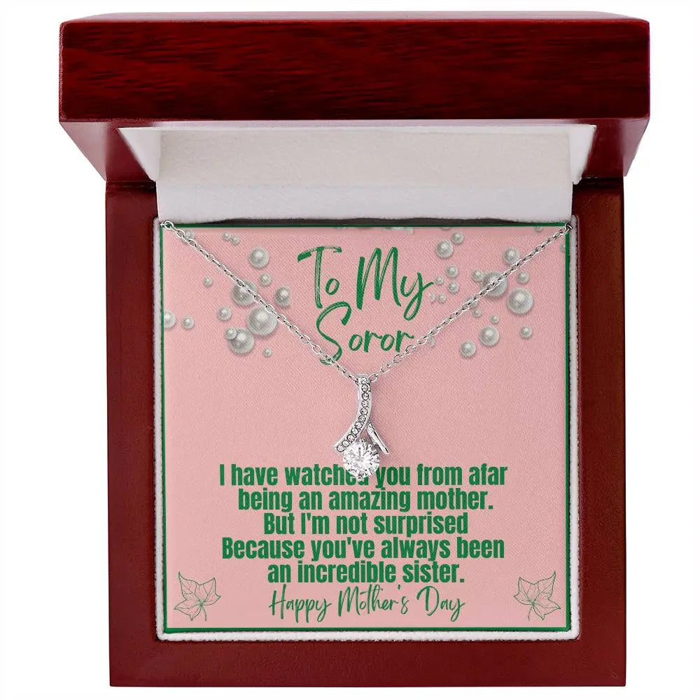 Ribbon necklace for AKA Moms | Exquisite Jewelry, Positive Messages | Mother's Day gifts ShineOn Fulfillment