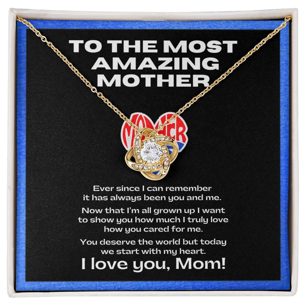 Flower Necklace for my amazing mother | Sentimental Message | Gift for single mothers