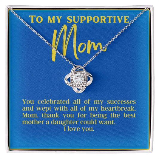 Love Knot for Supportive Mom | Flower Pendant Jewelry | Gifts for Mom