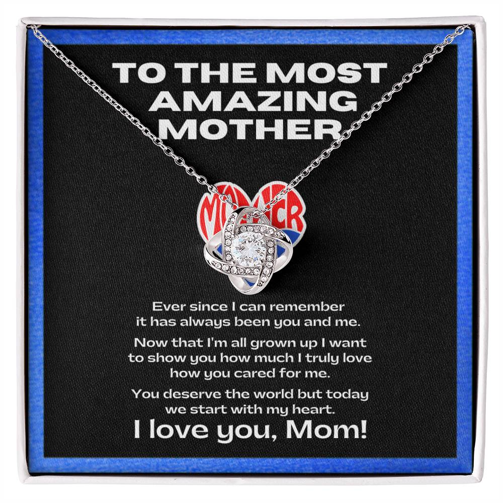 Flower Necklace for my amazing mother | Sentimental Message | Gift for single mothers