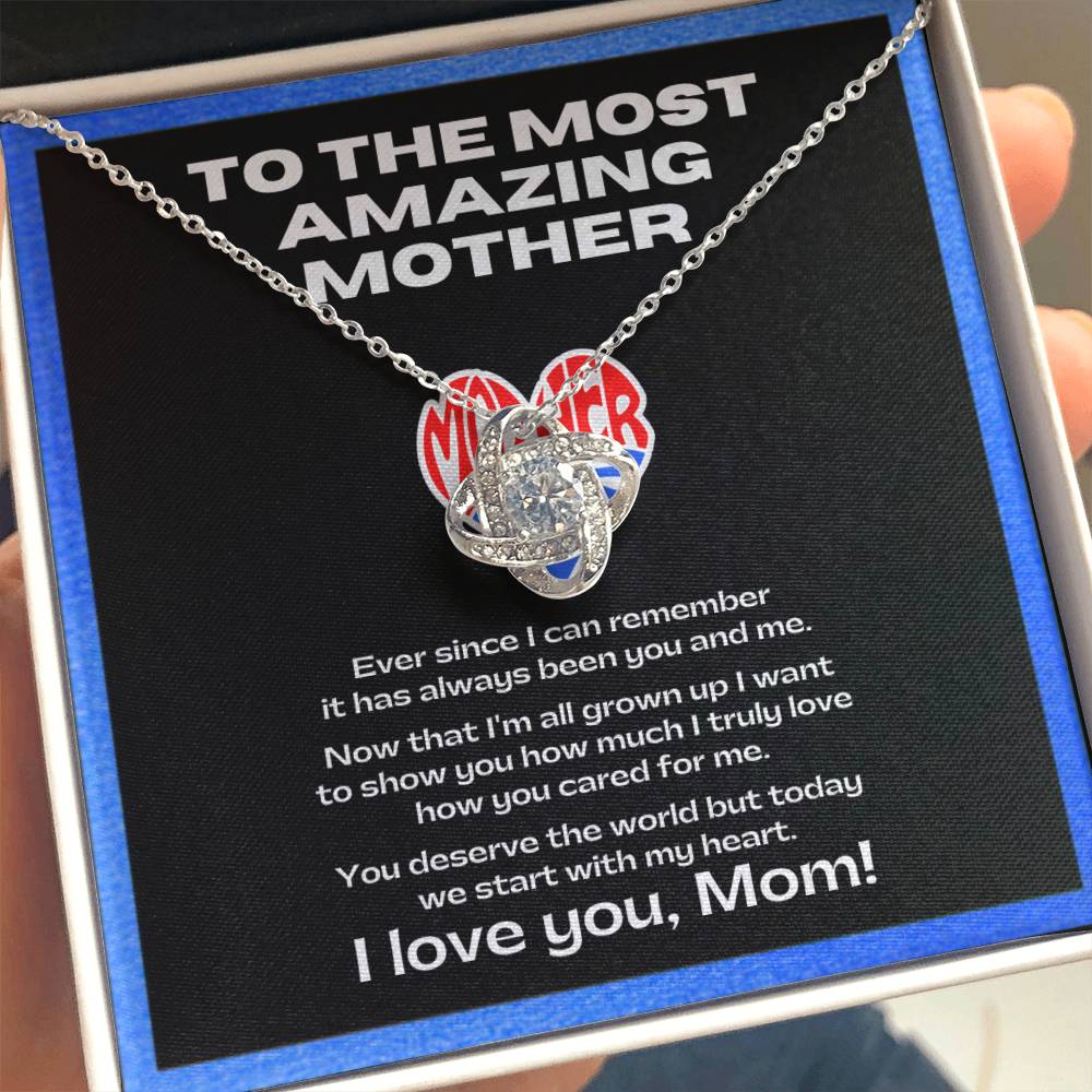 Flower Necklace for my amazing mother | Sentimental Message | Gift for single mothers