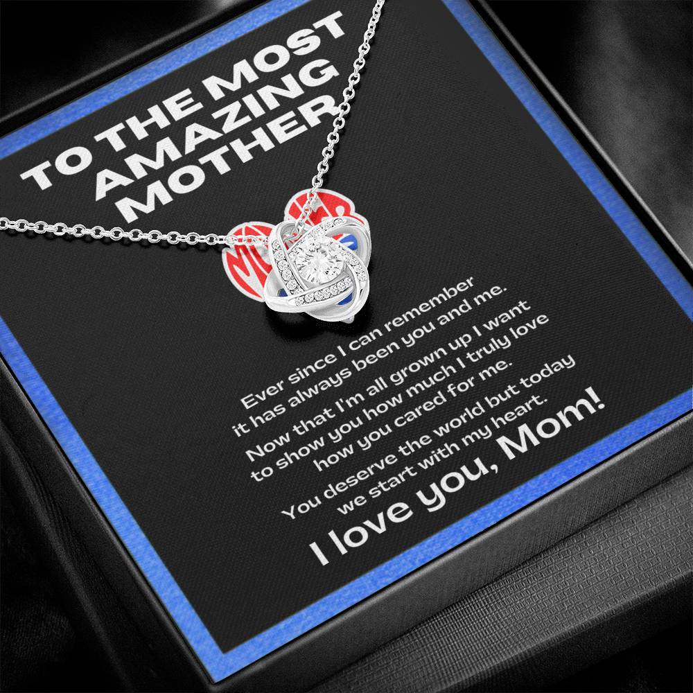 Flower Necklace for my amazing mother | Sentimental Message | Gift for single mothers