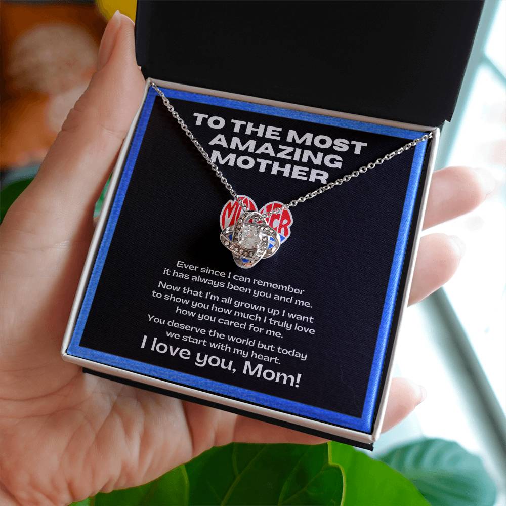 Flower Necklace for my amazing mother | Sentimental Message | Gift for single mothers