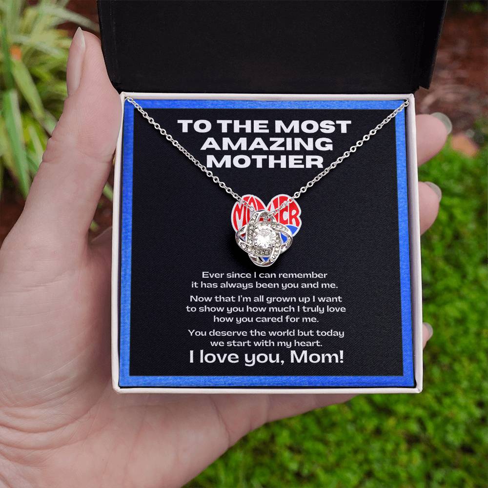 Flower Necklace for my amazing mother | Sentimental Message | Gift for single mothers