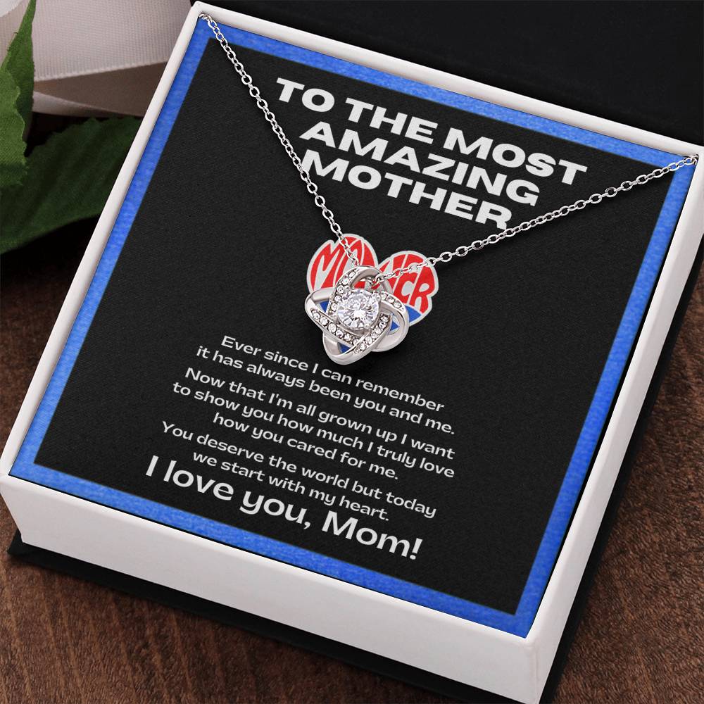 Flower Necklace for my amazing mother | Sentimental Message | Gift for single mothers