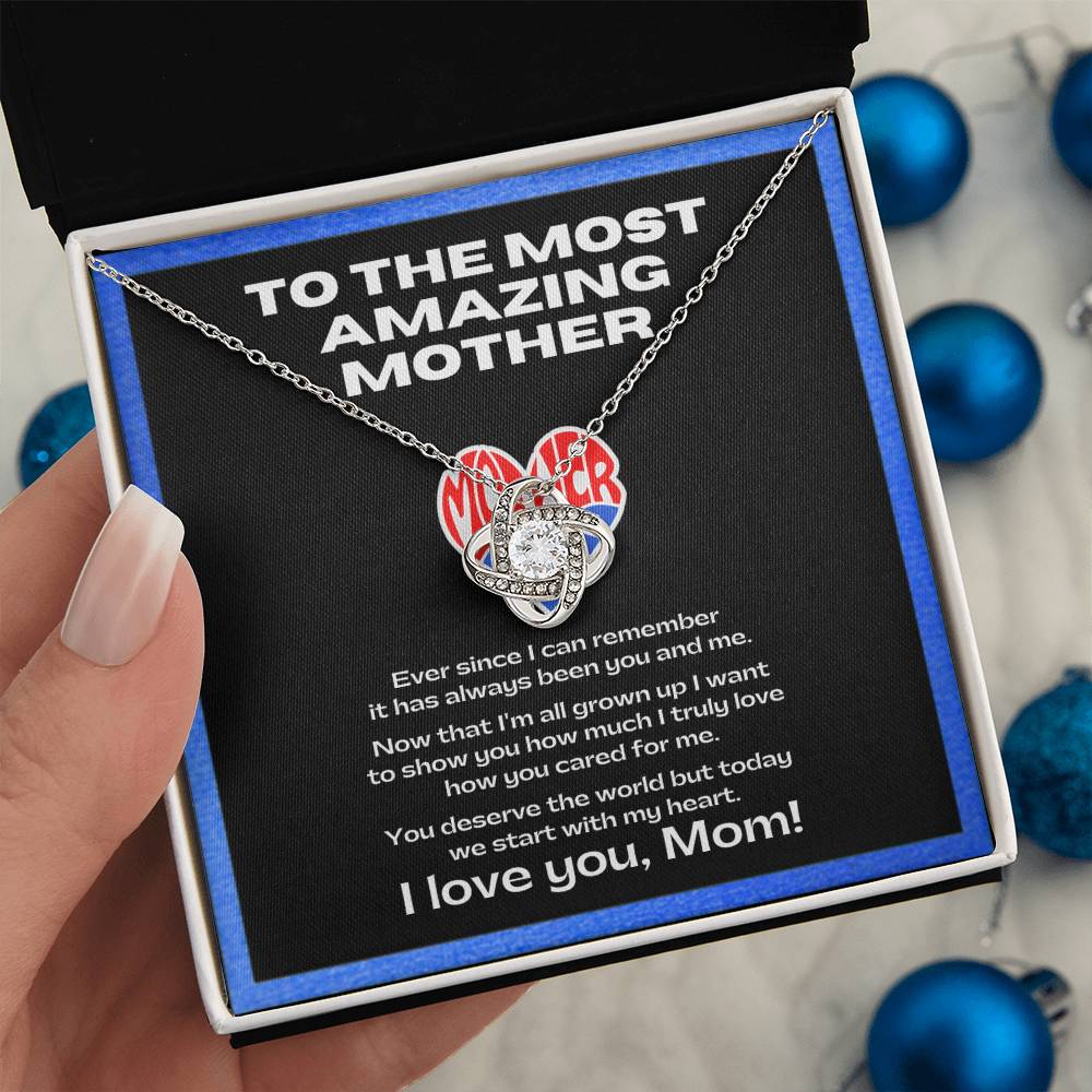 Flower Necklace for my amazing mother | Sentimental Message | Gift for single mothers