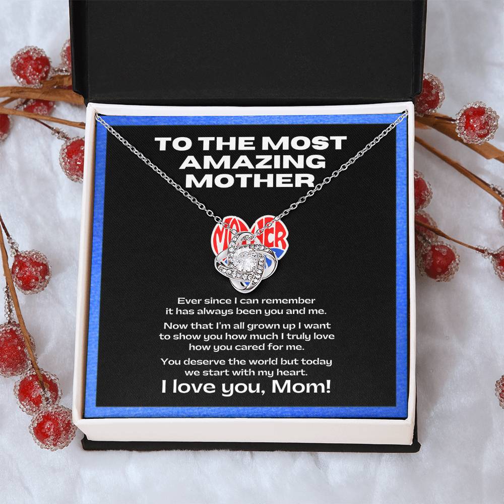 Flower Necklace for my amazing mother | Sentimental Message | Gift for single mothers