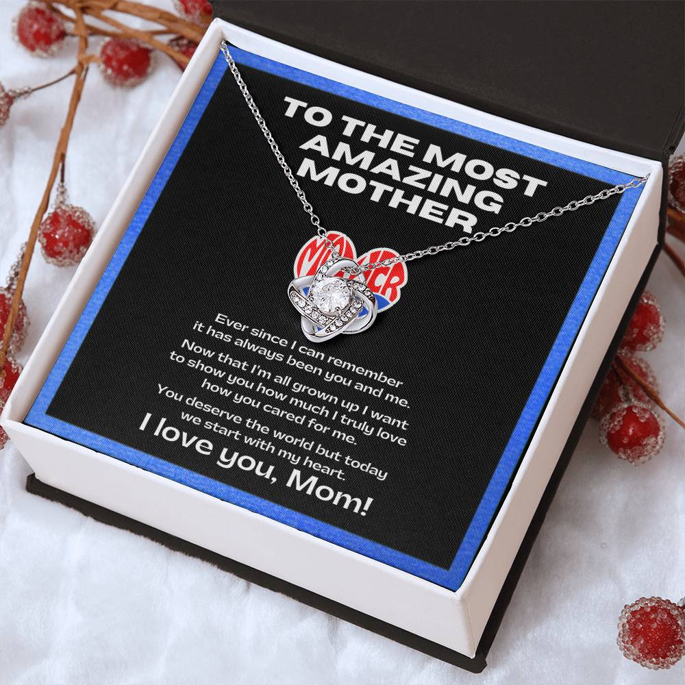 Flower Necklace for my amazing mother | Sentimental Message | Gift for single mothers