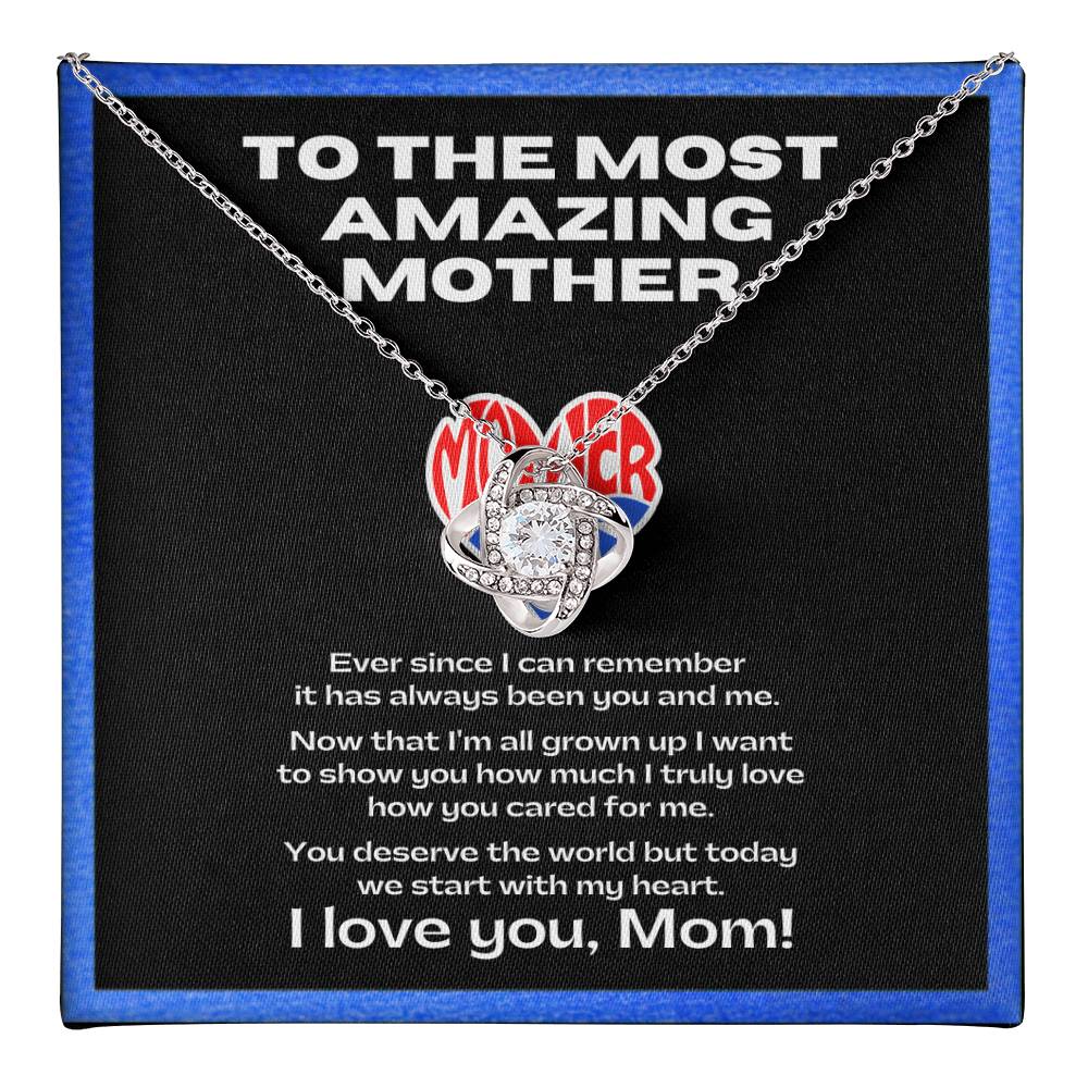 Flower Necklace for my amazing mother | Sentimental Message | Gift for single mothers