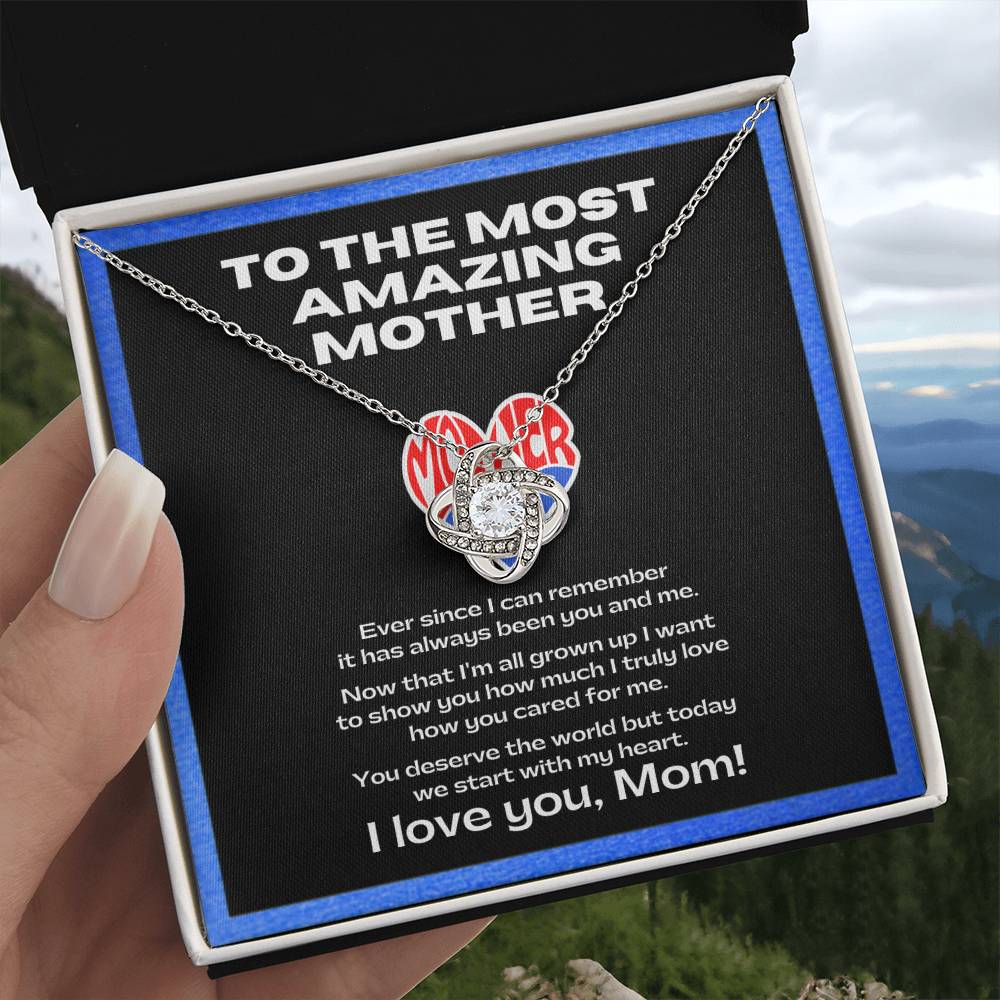 Flower Necklace for my amazing mother | Sentimental Message | Gift for single mothers