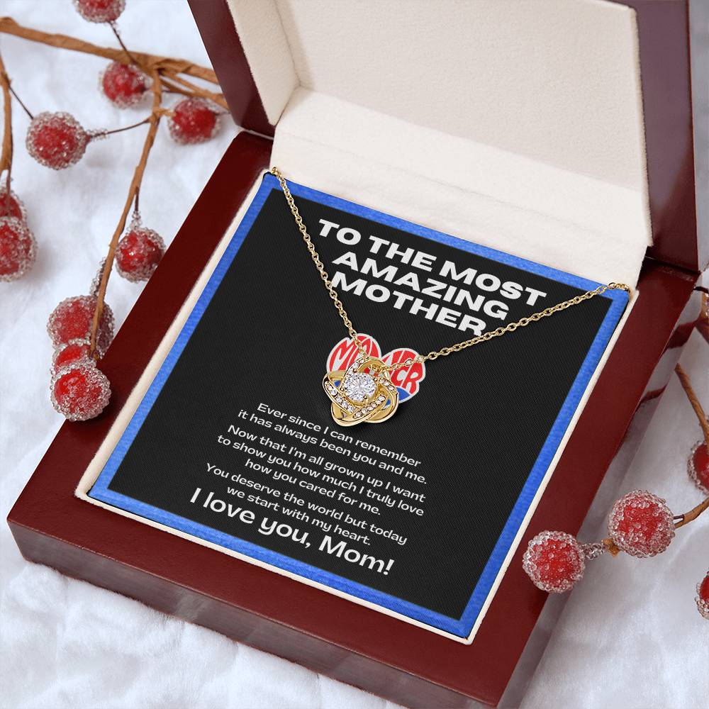 Flower Necklace for my amazing mother | Sentimental Message | Gift for single mothers