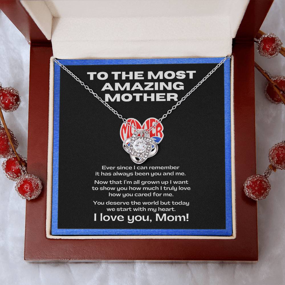 Flower Necklace for my amazing mother | Sentimental Message | Gift for single mothers